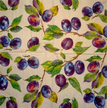035 Cherries,  Plums - 3-ply - Ambiente
